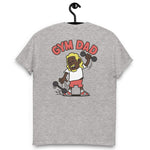 Gym Blond Hair Dark Skin Tone No-Glasses Long Moustache & Chin Beard Dad T-Shirt