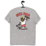 Gym Blond Hair Dark Skin Tone No-Glasses Medium Moustache & Chin Beard Dad T-Shirt
