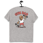 Gym Brown Hair Tan Skin Tone Glasses Bald Moustache & Chin Beard Dad T-Shirt
