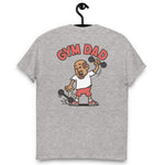 Gym Brown Hair Tan Skin Tone No-Glasses Bald Moustache & Chin Beard Dad T-Shirt