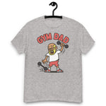 Gym Blond Hair Tan Skin Tone Glasses Bald Beard Dad T-Shirt