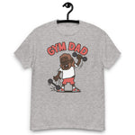 Gym Brown Hair Dark Skin Tone Glasses Long Beard Dad T-Shirt
