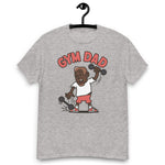 Gym Brown Hair Dark Skin Tone No-Glasses Medium Moustache & Chin Beard Dad T-Shirt