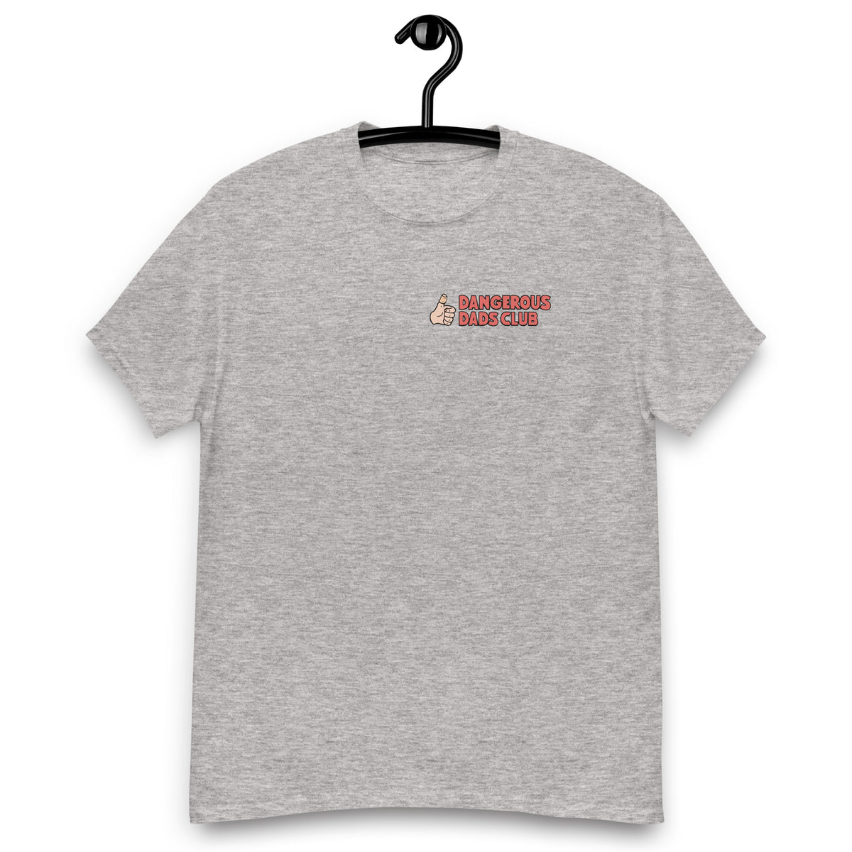 Gym Brown Hair Light Skin Tone Glasses Bald Beard Dad T-Shirt