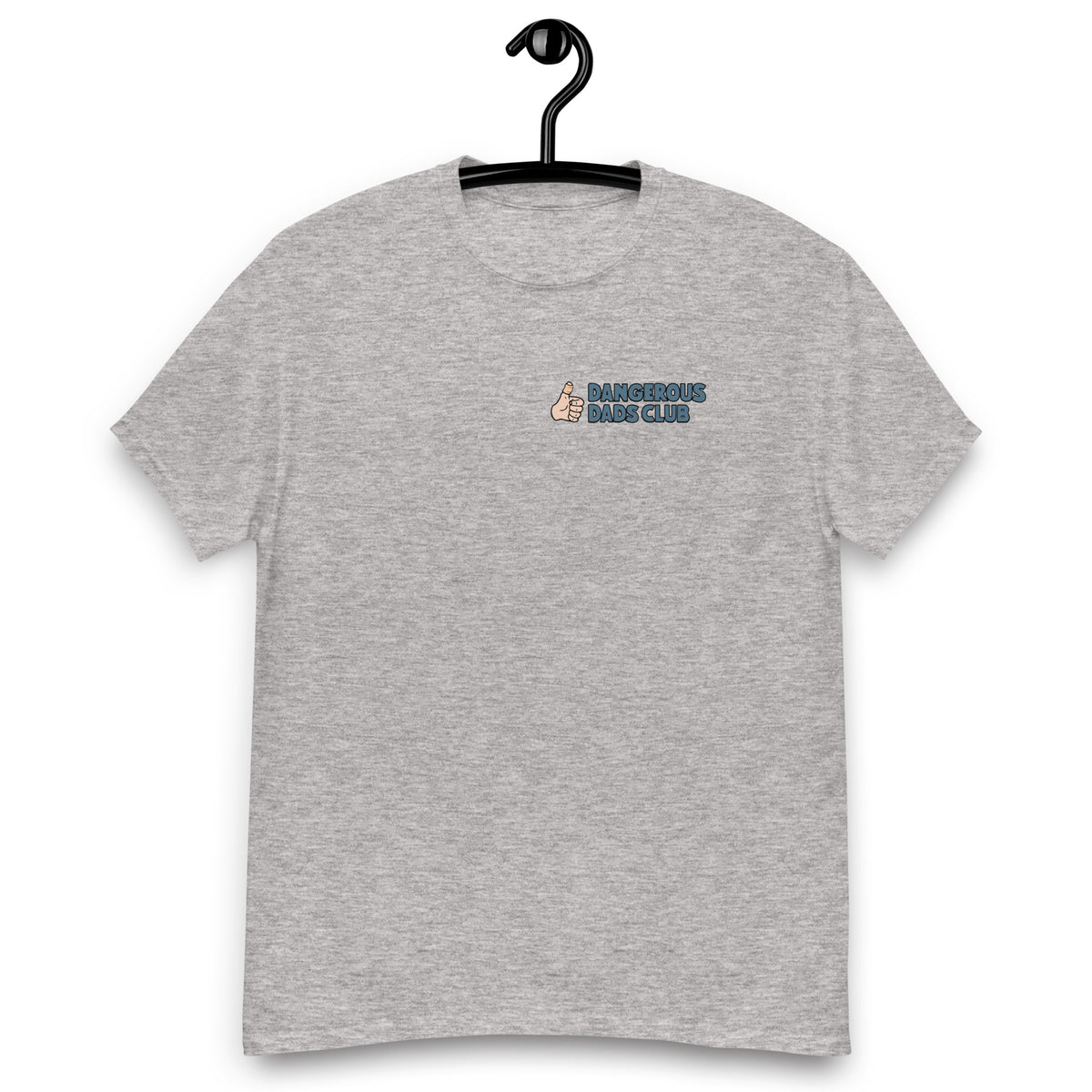 Mechanic Brown Hair Light Skin Tone No-Glasses Moustache & Chin Beard Dad T-Shirt
