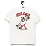 Gym Black Hair Light Skin Tone Glasses Short Moustache & Chin Beard Dad T-Shirt