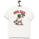 Gym Blond Hair Dark Skin Tone Glasses Bald Moustache & Chin Beard Dad T-Shirt