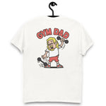 Gym Blond Hair Light Skin Tone Glasses Long Moustache & Chin Beard Dad T-Shirt