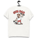 Gym Brown Hair Light Skin Tone Glasses Short Moustache & Chin Beard Dad T-Shirt