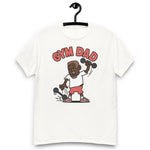 Gym Brown Hair Dark Skin Tone No-Glasses Short Moustache & Chin Beard Dad T-Shirt
