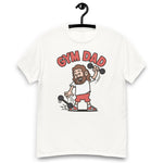 Gym Brown Hair Light Skin Tone No-Glasses Long Beard Dad T-Shirt