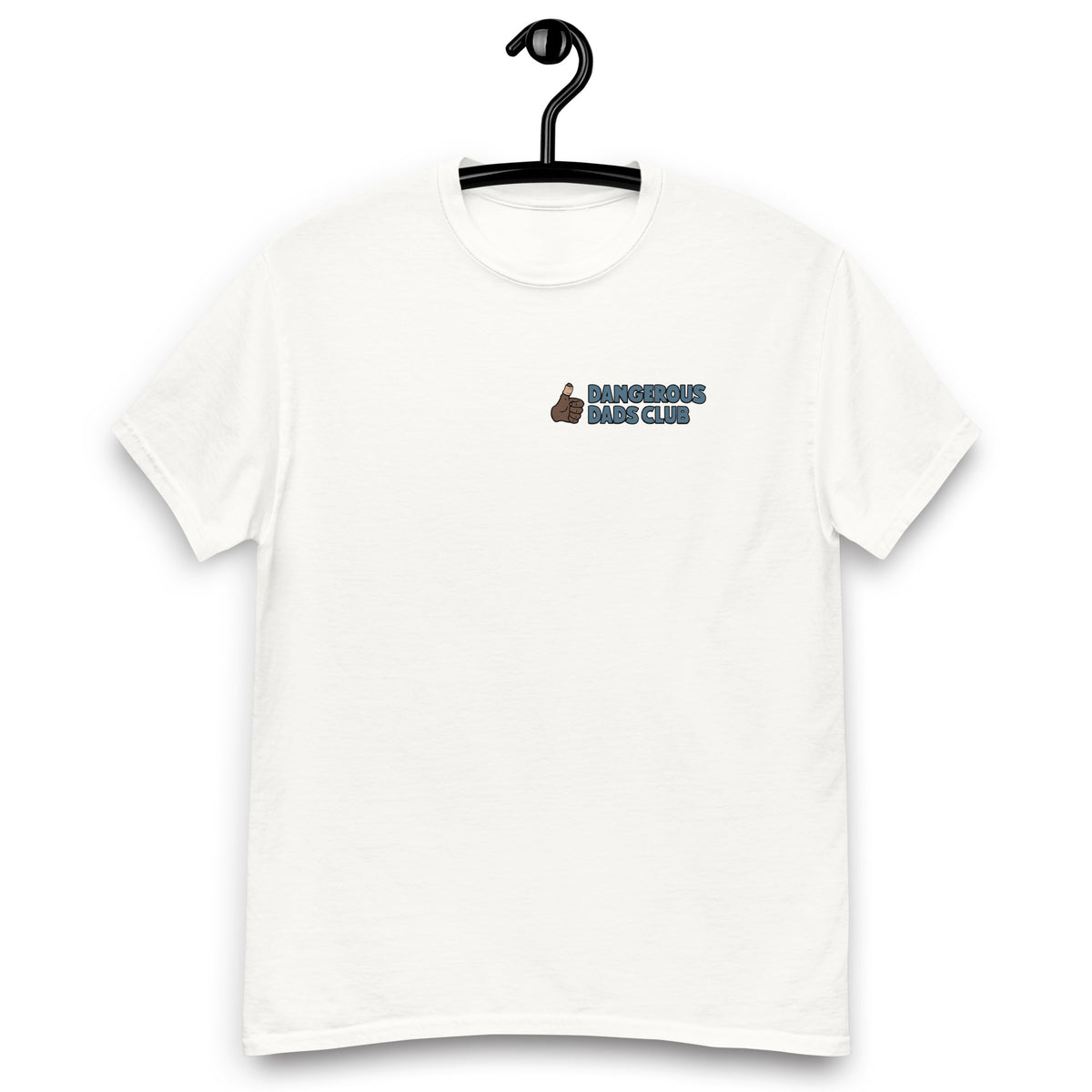 Mechanic Brown Hair Dark Skin Tone No-Glasses Beard Dad T-Shirt