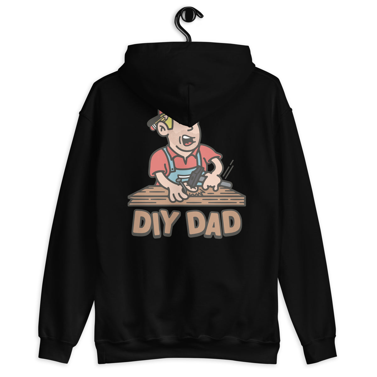 DIY Blond Hair Light Skin Tone No-Glasses Stubble Dad Hoodie