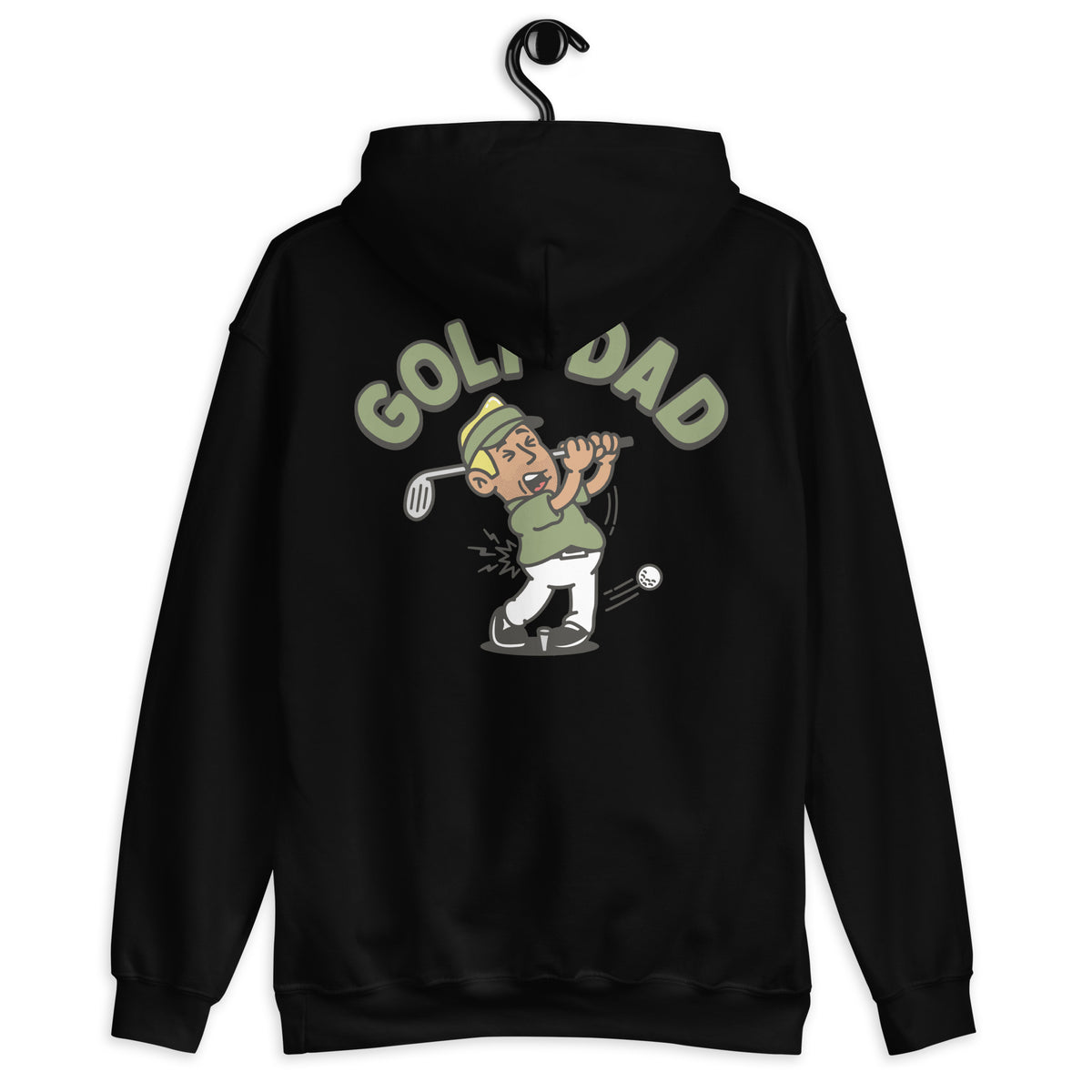 Golf Blond Hair Tan Skin Tone No-Glasses Stubble Dad Hoodie