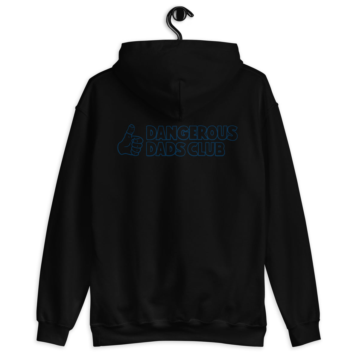 Dangerous Dads Club Hoodie - navy outline logo