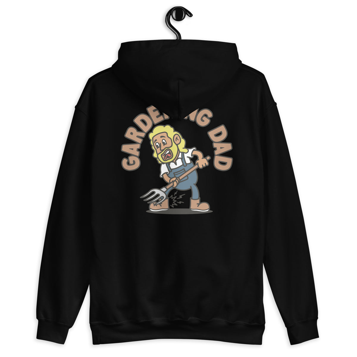 Gardening Blond Hair Tan Skin Tone No-Glasses Long Beard Dad Hoodie