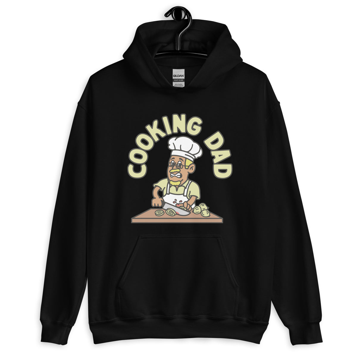 Cooking Blond Hair Tan Skin Tone Glasses Moustache & Chin Beard Dad Hoodie