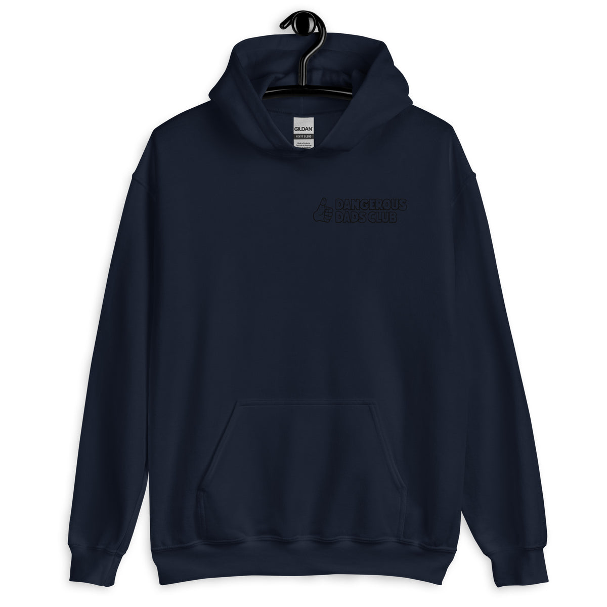 Dangerous Dads Club Hoodie - black outline logo