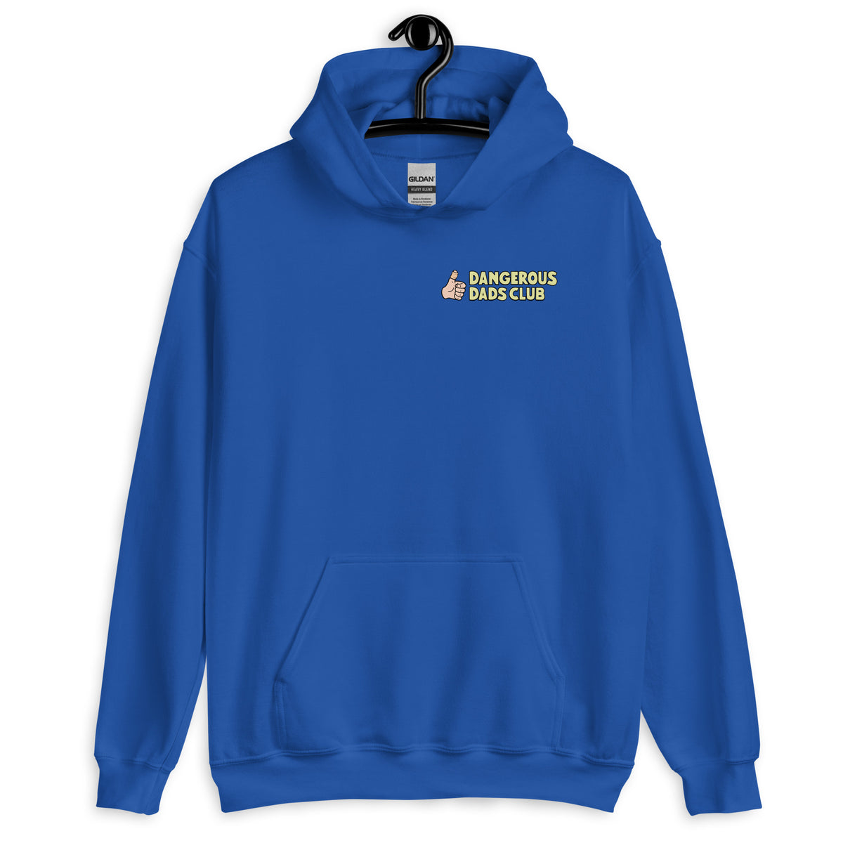 Cooking Black Hair Light Skin Tone No-Glasses Stubble Dad Hoodie