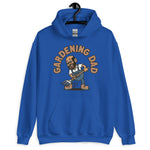 Gardening Black Hair Tan Skin Tone Glasses Bald Beard Dad Hoodie