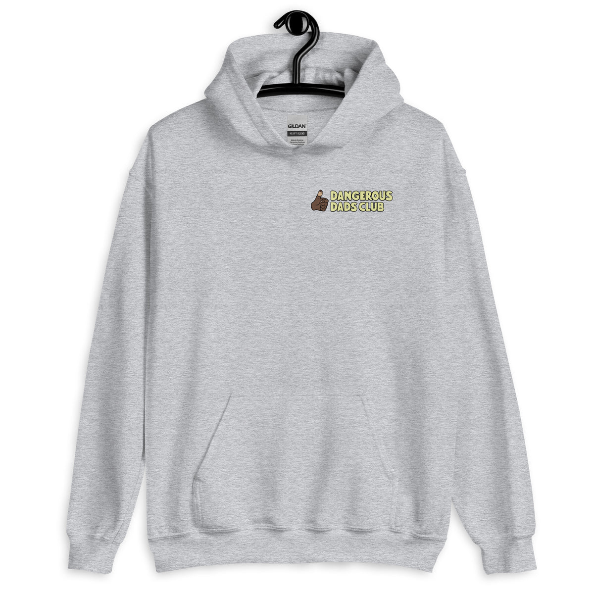 Cooking Blond Hair Dark Skin Tone No-Glasses Beard Dad Hoodie