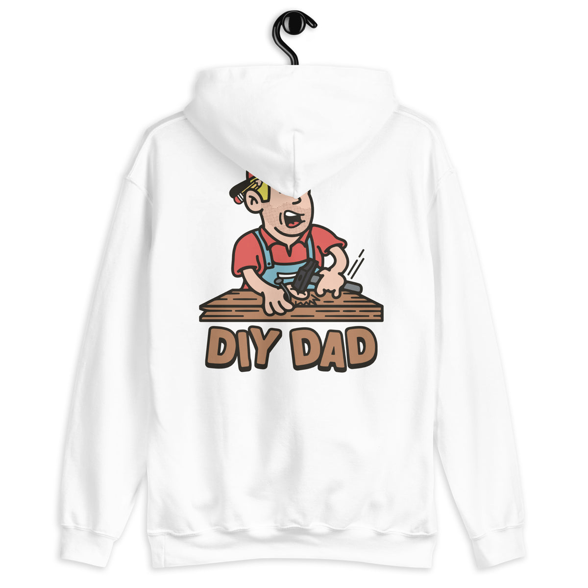 DIY Blond Hair Light Skin Tone No-Glasses Stubble Dad Hoodie