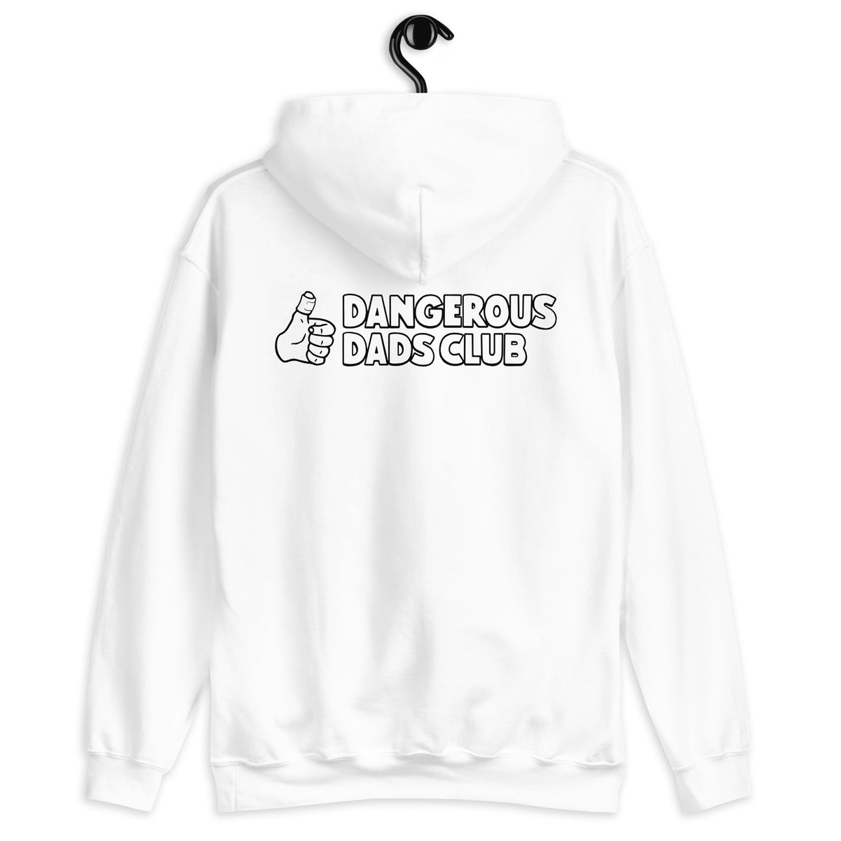 Dangerous Dads Club Hoodie - black outline logo