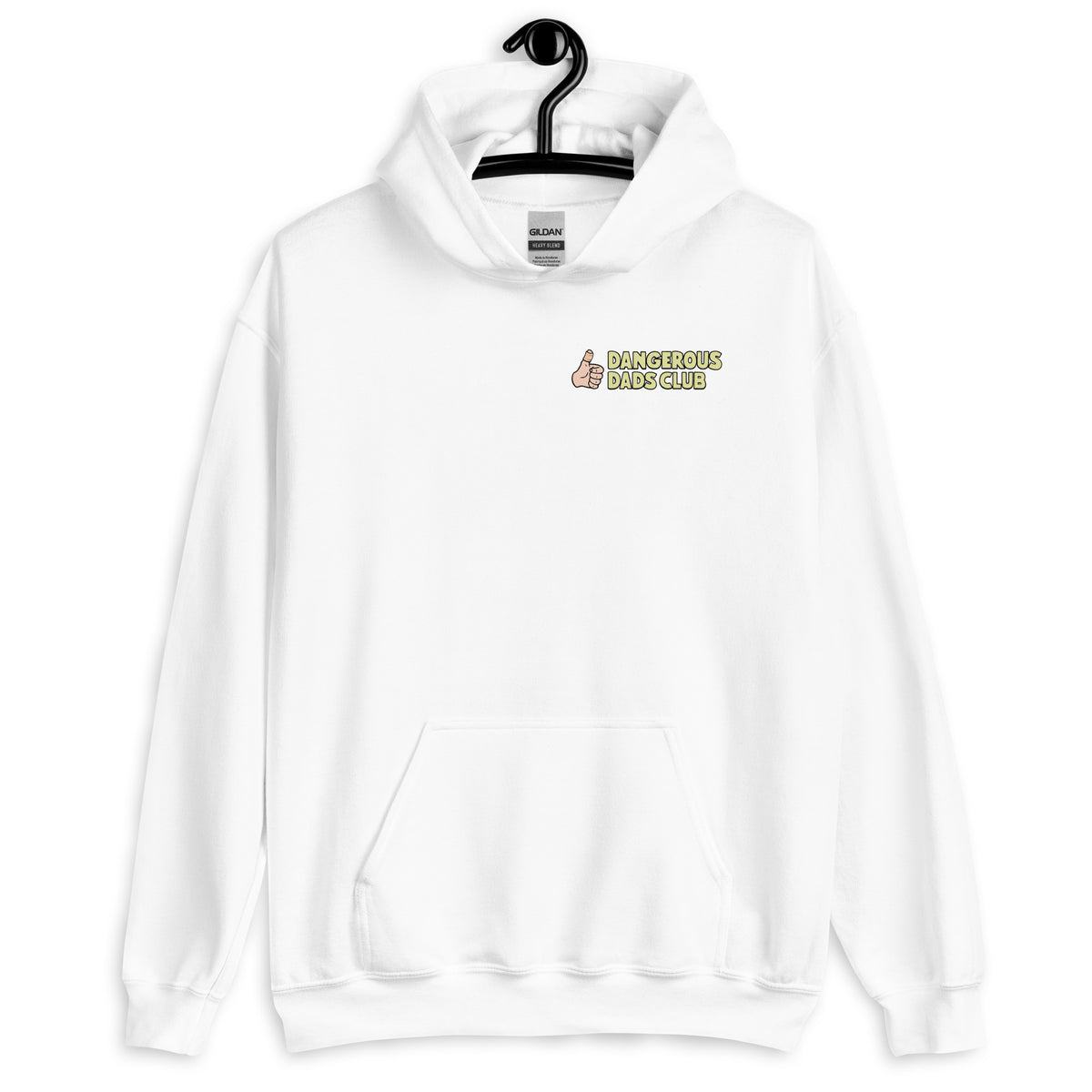 Cooking Black Hair Light Skin Tone No-Glasses Stubble Dad Hoodie