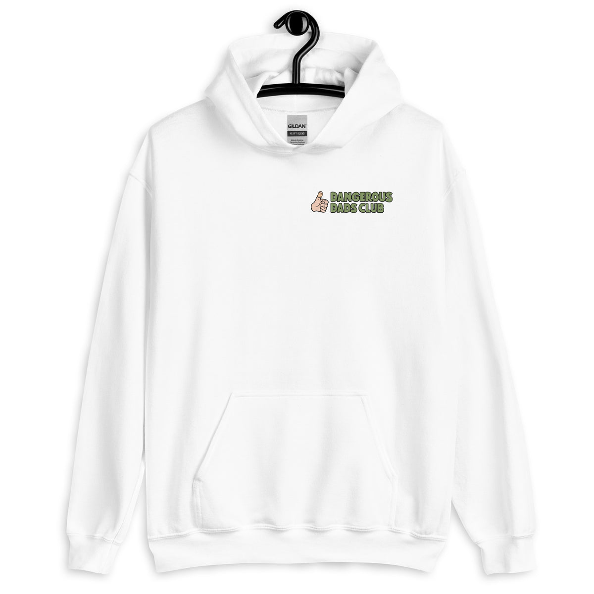 Golf Blond Hair Light Skin Tone No-Glasses Stubble Dad Hoodie