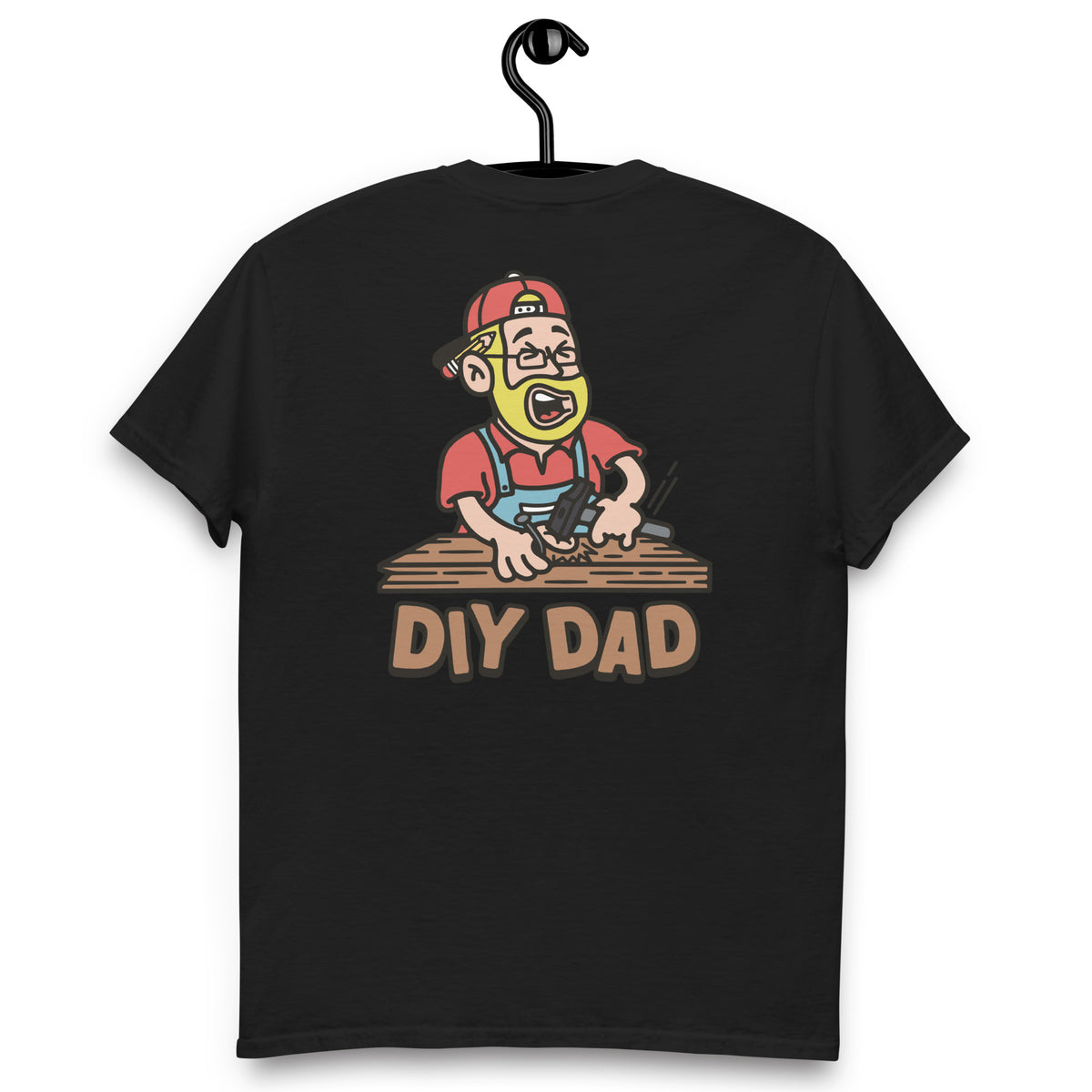 DIY Blond Hair Light Skin Tone Glasses Beard Dad T-Shirt