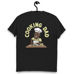 Cooking Brown Hair Dark Skin Tone No-Glasses Stubble Dad T-Shirt