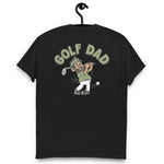 Golf Black Hair Tan Skin Tone Glasses Beard Dad T-Shirt