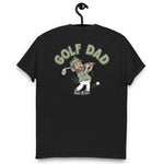 Golf Black Hair Tan Skin Tone No-Glasses Beard Dad T-Shirt