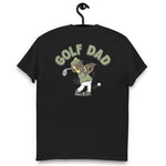 Golf Blond Hair Dark Skin Tone No-Glasses Beard Dad T-Shirt