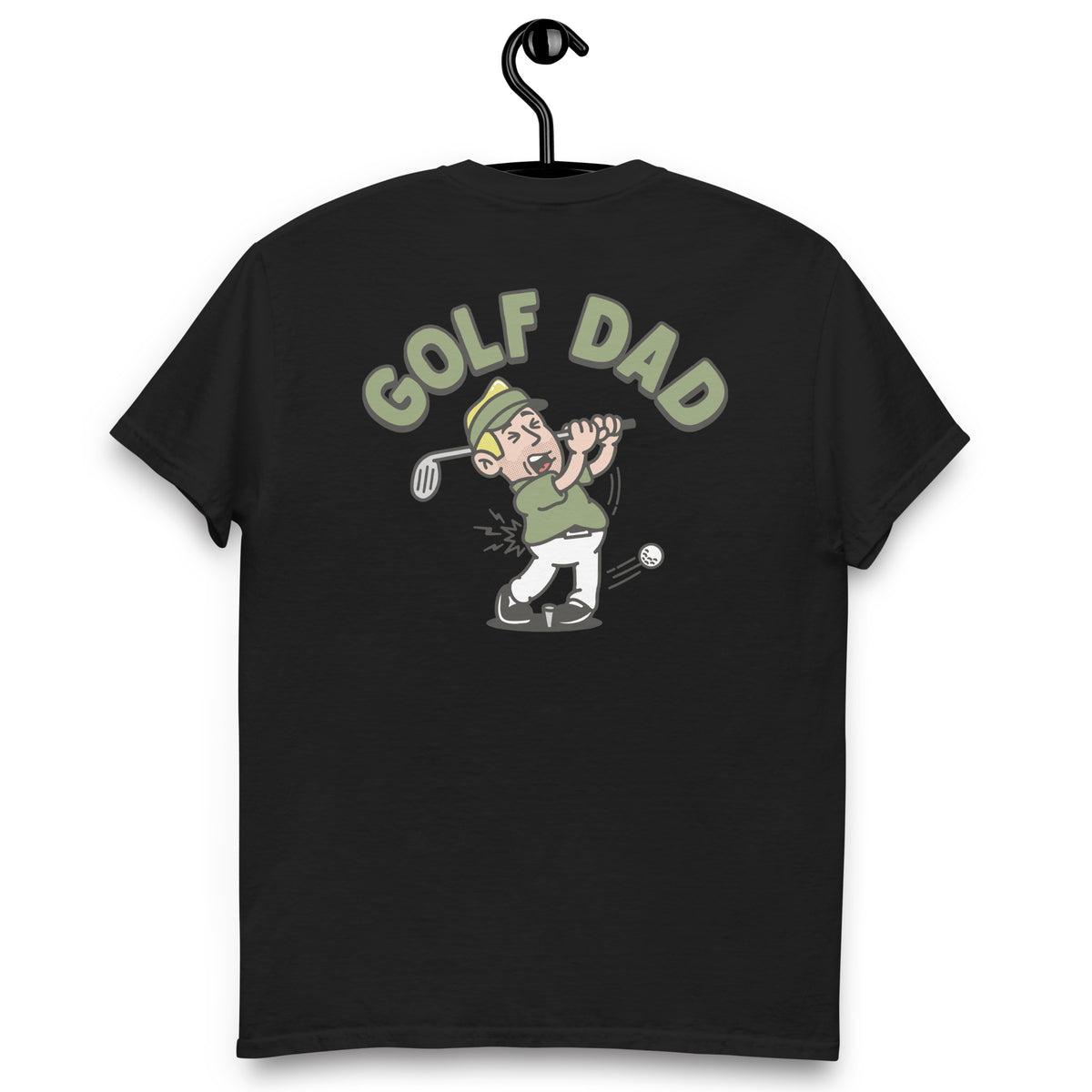 Golf Blond Hair Light Skin Tone No-Glasses Stubble Dad T-Shirt