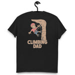 Climbing Blond Hair Tan Skin Tone No-Glasses Stubble Dad T-Shirt