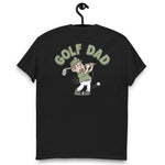 Golf Brown Hair Light Skin Tone No-Glasses Stubble Dad T-Shirt