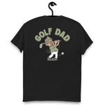 Golf Brown Hair Tan Skin Tone Glasses Moustache Dad T-Shirt