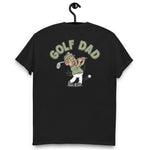 Golf Brown Hair Tan Skin Tone No-Glasses Moustache Dad T-Shirt