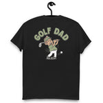 Golf Brown Hair Tan Skin Tone No-Glasses Stubble Dad T-Shirt