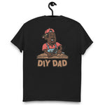 DIY Black Hair Dark Skin Tone No-Glasses Moustache & Chin Beard Dad T-Shirt
