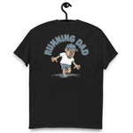 Running Black Hair Tan Skin Tone Glasses Moustache & Chin Beard Dad T-Shirt