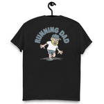 Running Blond Hair Light Skin Tone No-Glasses Beard Dad T-Shirt