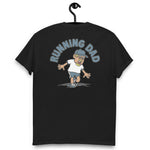 Running Blond Hair Tan Skin Tone Glasses Moustache & Chin Beard Dad T-Shirt