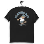 Running Blond Hair Tan Skin Tone Glasses Stubble Dad T-Shirt