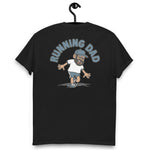 Running Brown Hair Tan Skin Tone Glasses Beard Dad T-Shirt
