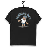 Running Brown Hair Tan Skin Tone Glasses Moustache Dad T-Shirt