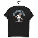 Running Brown Hair Tan Skin Tone No-Glasses Beard Dad T-Shirt