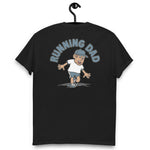 Running Brown Hair Tan Skin Tone No-Glasses Stubble Dad T-Shirt