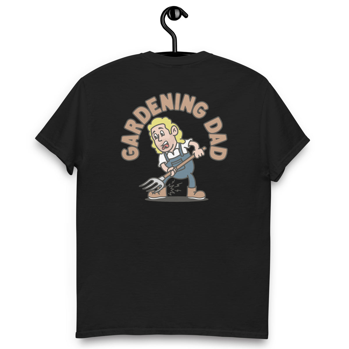 Gardening Blond Hair Light Skin Tone No-Glasses Long Stubble Dad T-Shirt
